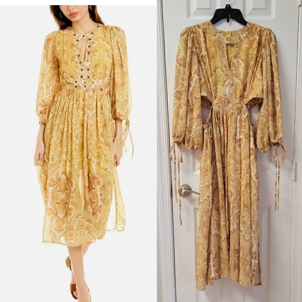 To My Love Paisley Cut Out Dress L